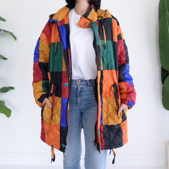 Colorful Patchwork Utility Jacket - Picture 2 of 15